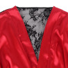 Subblime - 954024 Caraco Dos Transparent En Dentelle + String Rouge/Noir L/Xl